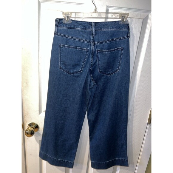 Universal Thread Jeans Womens 26R High Rise Wide Leg Crop Belted Denim y2k boho - Picture 5 of 8